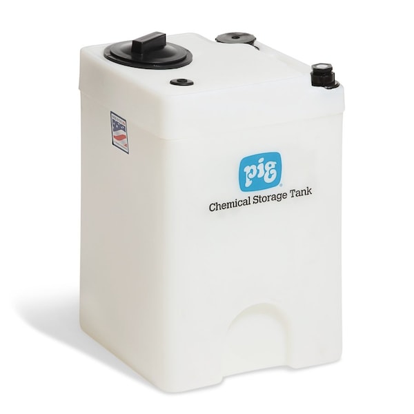 Pig PIG Double-Wall Square Chemical Storage Tank Natural 14" L x 14" W x 22" H PAK5201-NT - main